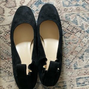 Everlane the Day Heel Black Suede Women’s size 7